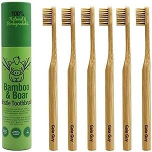 A 100% Plastic-Free Toothbrush? (UPDATED) – Zero Waste California Bamboo Brush, Bamboo Toothbrush, Plant Markers, Bamboo Handles, Closer To Nature, Earth Friendly, Oral Care, Beauty Essentials, Zero Waste