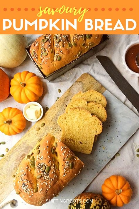 Try this delicious made from scratch savoury pumpkin bread as a sandwich bread, as toast, or made into dinner rolls.  It's an easy healthy recipe made with yeast that your family, and even your kids, is sure to love. #pumpkin #bread #recipe #easy #healthy #dinnerrolls #baking #fall #autumn #fromscratch #Thanksgiving Vegetable Container Garden, Pumpkin Bread Recipe Easy, Baking Fall, Savory Pumpkin, Moist Pumpkin Bread, Pumpkin Recipes Easy, Pumpkin Bread Recipe, Bread Machine Recipes, Quick Bread Recipes