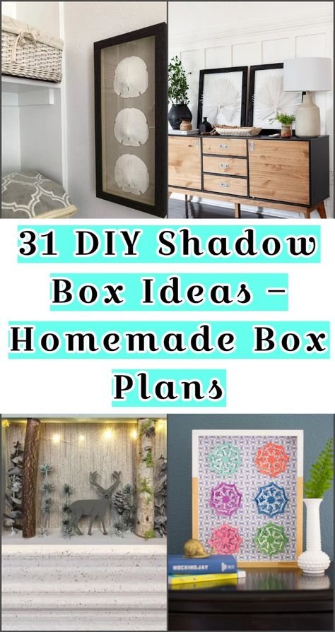 You can also make shadow boxes with picture frames or any other sort of recycled material. Big Shadow Box Ideas, Making A Picture Frame Diy, How To Make A Shadow Box Diy, How To Make A Shadow Box Display, Diy Shadow Box Frame Dollar Stores, Shadow Box Art Diy, Shadowbox Ideas Diy, Diy Shadow Box Frame, Memory Shadow Box