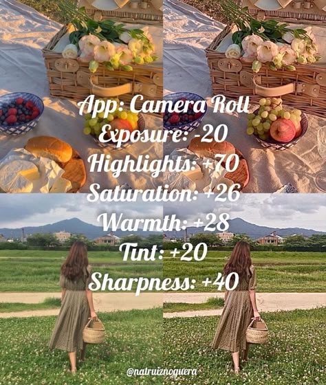 Picture Edit Camera Roll, Cream Filter Camera Roll, Nature Filter Camera Roll, Book Aesthetic Filter, Photos Filters Ideas, Fantasy Filter Camera Roll, Filters For Iphone Camera, Editing Photos On Iphone Camera Roll, Iphone Camera Filters Aesthetic