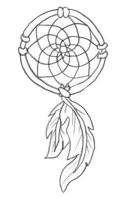 Simple dreamcatcher design Easy Dreamcatcher, Simple Dream Catcher Tattoo, Simple Dream Catcher, Country Drawings, Salt Paint, Dreamcatcher Drawing, Dreamcatcher Tattoos, Dream Catcher Drawing, Owl Tattoo Drawings