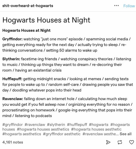 Slytherclaw Aesthetic, Houses At Night, Harry Potter Script, Gryffindor Aesthetic, Ravenclaw Aesthetic, Harry Potter Comics, Harry Potter Houses, Harry Potter Headcannons, Harry Potter Jokes