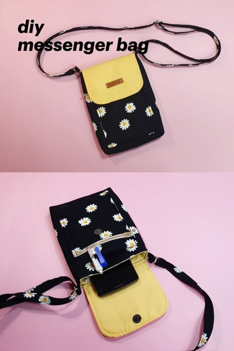 Diy Phone Crossbody Bag, Diy Phone Bag Ideas, Cellphone Purse Diy, Diy Crossbody Bag Tutorial, Phone Bag Sewing Pattern, Cell Phone Cross Body Bag Pattern Free, Cell Phone Bag Pattern, Crossbody Mobile Phone Bag, Diy Cell Phone Bag