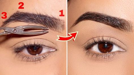 This is a guide to eyebrow mapping. Learn how to map eyebrows to shape, groom, and maintain brows at home, with this easy step-by-step makeup tutorial. Point Eyebrows, Eyebrow Mapping, How To Make Eyebrows, Clear Eyebrow Gel, Eyebrow Trends, Tweezing Eyebrows, Eyebrow Hacks, Arched Eyebrows, Eye Brows