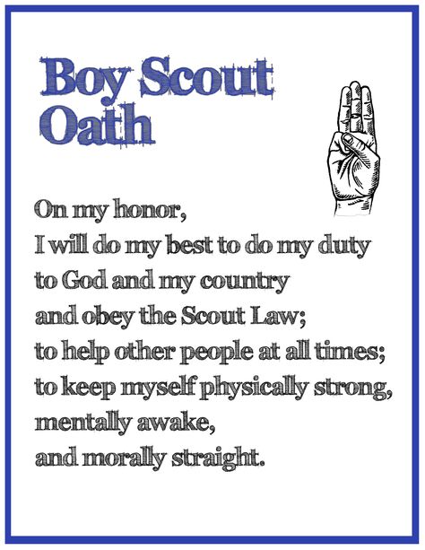 Hi Res Oath printout Scout Oath And Law, Scout Oath, Pinewood Derby Cars, Derby Cars, Pinewood Derby, Boy Scouts Of America, Cub Scouts, Life Story, Life Stories