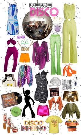 Disco Group Costumes, Disco Aesthetic Dress, Disco Pop Outfit, Disco Theme Outfit Ideas, 70s 80s Party Outfits, Disco Day Outfit, Disco Clothing Ideas, Disco Looks 70s, 1970s Fashion Disco Outfits Vintage 70s