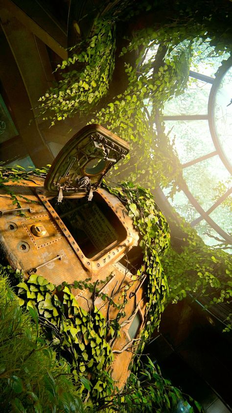 After Apocalypse World, The Last Of Us Overgrown, The Last Of Us Nature, Overgrown City, Apocalypse Wallpaper, Apocalypse Landscape, Apocalypse World, Apocalypse Aesthetic, Travel Art Kit