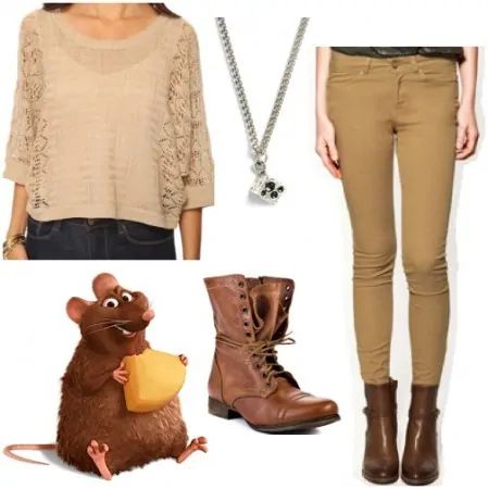 Fashion Inspiration: Disney Pixar's Ratatouille - College Fashion Ratatouille Outfit, Outfit Ideas Disney, Ratatouille 2007, Disneybound Outfits, Combat Boot Outfit, Disney Bound Outfits, Disney Inspired Outfits, Inspired Outfits, Disney Shirts