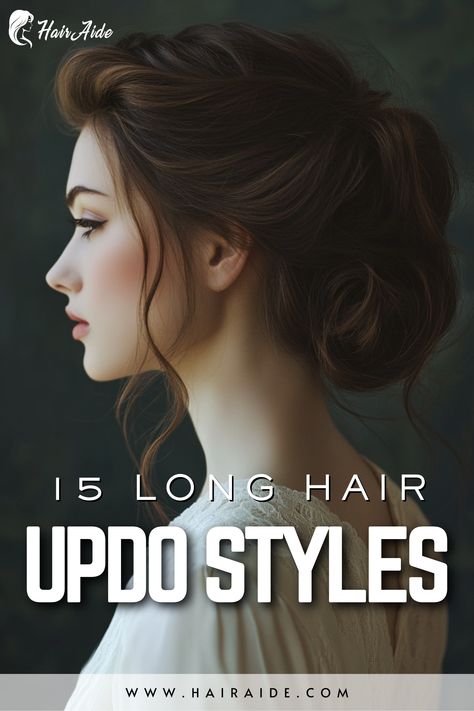 🔥 Turn heads with a statement long hair updo! Whether you prefer intricate buns or loose, flowing styles, these updos add a touch of drama and sophistication. 💇‍♀️💖 #StatementHair #UpdoStyle Long Hair Updo Easy, Volume Updo, Elegant Long Hair, Hair Special Occasion, Long Updo, Long Hair Updos, Best Long Haircuts, Formal Hairstyles Updo, Braid Crown