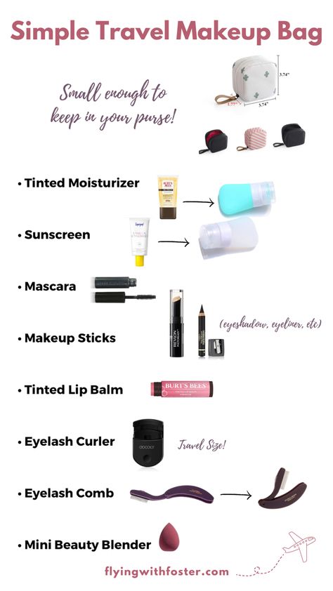 Travel Makeup Bag Essentials, Carry On Makeup, Packing Essentials List, Makeup Bag Essentials, Travel Bag Essentials, Wearing A Mask, Travel Makeup Bag, Travel Toiletry Bag, Lots Of Makeup