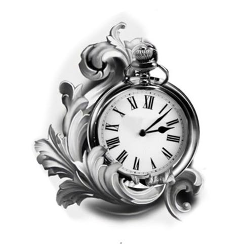 Roses And Pocket Watch Tattoo Design, Mechanical Clock Tattoo Design, Family Clock Tattoo, Vintage Watch Tattoo, Timepiece Tattoo, Clock Face Tattoo, Clock Eye, Pocket Watch Tattoo Design, Clock Tattoo Sleeve