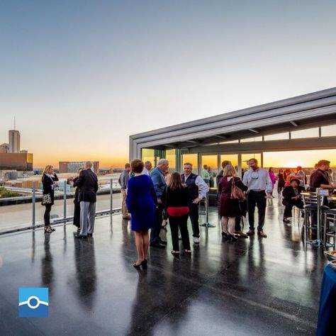 Rooftop Event, Columbus Skyline, Corporate Event Design, Rooftop Design, Glass Roof, Roof Deck, Outdoor Event, Business Events, Exhibition Space