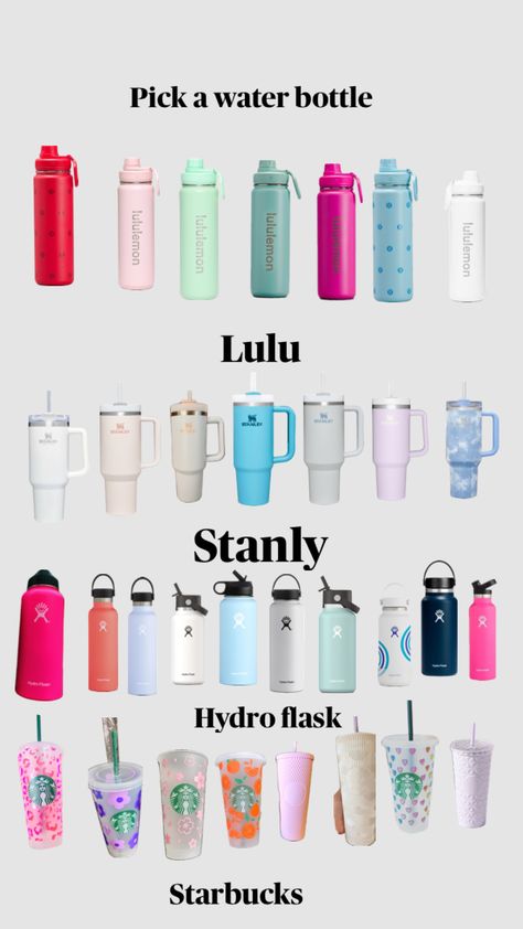 Daily Bag Essentials, Water Bottle Backpack, Preppy School Supplies, Everyday Bag Essentials, School Water Bottles, Small Business Instagram, Trendy Water Bottles, School Bag Essentials, Sephora Skin Care