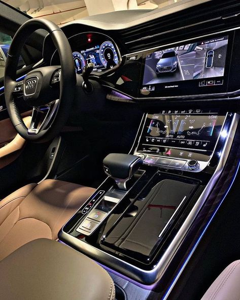 Audi Interior, Luxury Cars Audi, Audi Q8, Audi Car, Top Luxury Cars, Luxury Car Interior, Lux Cars, Audi S5, Audi A7