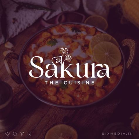 SAKURA THE CUISINE --- A Indian Cuisine restaurent logo design by @Uixmedia.in . If you're interested, feel free to send us a direct message and we'll be happy to assist you. What do you think? What do you think about this awesome Concept? Let me know your thoughts in the comments! Have a great day y'all.. ➡ Pro design ➡ All formats ➡ Unlimited revisions ➡ Mockups ➡ Color options . #logo #design #graphicdesign #branding #logodesigner #art #logodesigns #graphicdesigner #logodesign #lo... India Restaurant Logo, Classy Restaurant Logo, Indian Wedding Logo, Restaurant Logo Design Branding, Indian Restaurant Logo, Logo Design For Restaurant, Food Brand Logo, Indian Logo Design, Restaurants Logo