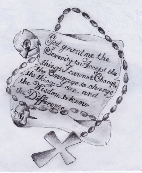 Serenity Prayer Tattoo Design For Women, Serenity Prayer Tattoo Design, Tattoo Designs Traditional, Tattoo Designs Japanese, Serenity Prayer Tattoo, Chest Tattoo Designs Female, Rip Tattoos For Dad, Serenity Tattoo, Prayer Tattoo