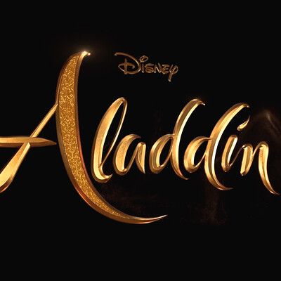 Couples Disney, Aladdin Live, Keys Art, Walt Disney Studios, Title Design, Disney Aladdin, Movie Titles, Fantasy Movies, Disney Studios