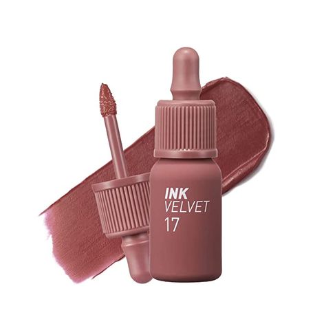 Click image for price Peripera Ink Velvet, Makeup Flatlay, Ink Velvet, Estilo Madison Beer, Velvet Lip Tint, Flat Color Palette, Velvet Lipstick, Pigment Coloring, Amazon Beauty Products