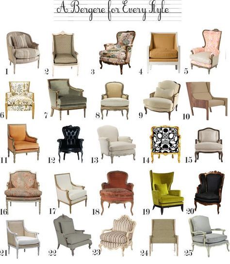 it's an obsession Types Of Chairs, Vstupná Hala, Interior Vintage, Bergere Chair, Elegant Chair, French Chairs, Chair Types, French Furniture, Chair Style