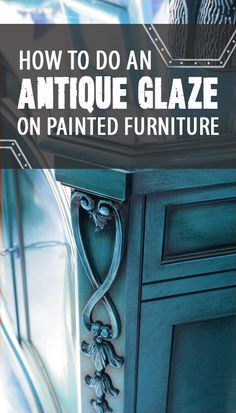 Using black paint, a glazing medium and a few drops of water, you can create a dark, antiqued effect in the cracks and corners… View the slideshow below to read … Antique Glaze, Painted Furniture Ideas, Antiquing Glaze, Furniture Rehab, Refurbished Furniture, Furniture Restoration, Paint Furniture, Redo Furniture, Old Furniture