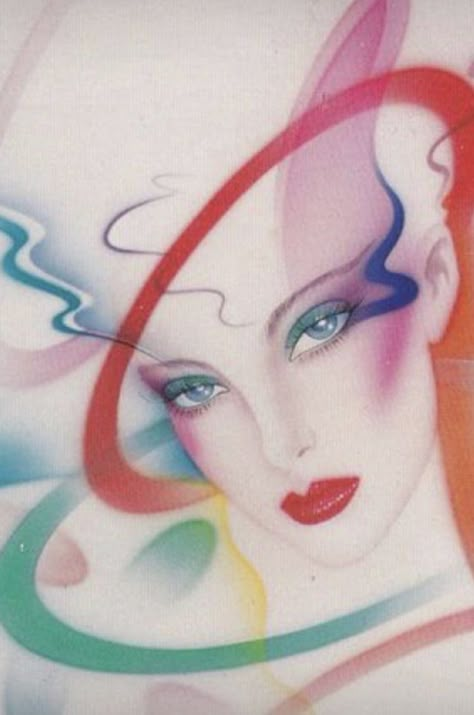 Peter Sato, Drag Make-up, Airbrush Art, Arte Sketchbook, Arte Inspo, Ap Art, Ethereal Art, Retro Futurism, Pics Art