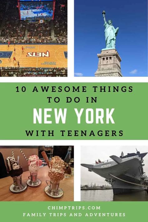 10 awesome things to do in New York with teenagers - Chimptrips New York Trip Planning, Nyc With Kids, Trip To New York, To Do In New York, Ellis Island, Air And Space Museum, Christmas Events, Visit New York, Perfect Itinerary