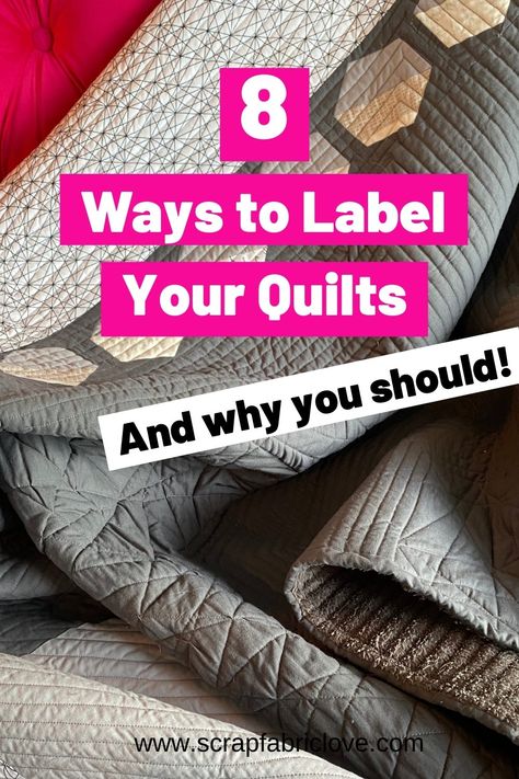 Quilt Label Ideas, Scrap Quilt Blocks, Printable Fabric Sheets, Fabric Pens, Backing A Quilt, Make Your Own Labels, Printable Fabric, Quilting 101, Label Ideas