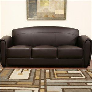 Wholesale Interiors Baxton Studio Sally Leather Sofa Sitting Room Chairs Furniture, Ashley Furniture Living Room, White Leather Chair, Buy Living Room Furniture, Sitting Room Chairs, Dorm Furniture, Leather Sofa Living Room, Room Furniture Design, Modern Leather Sofa