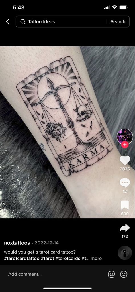 Tarot Card Tattoo Karma, Harry Potter Tarot Card Tattoo, Justice Tarot Card Tattoo, Libra Tarot Card Tattoo, Justice Tattoo, Justice Tarot, V Tattoo, Tarot Tattoo, Tarot Card Tattoo