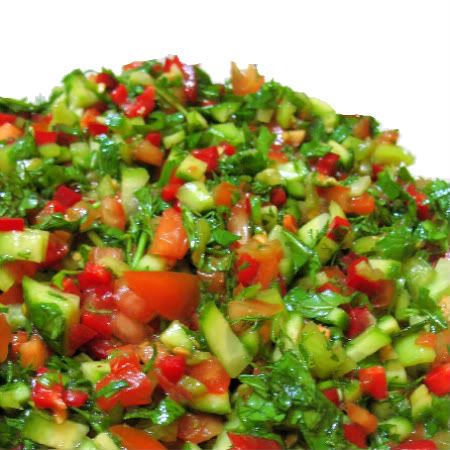 Turkish Shepherds Salad - Coban Salatas Turkish Salad, Coban, Middle Eastern Food, Turkish Food, Middle Eastern Recipes, Turkish Recipes, Mediterranean Recipes, Delicious Salads, International Recipes