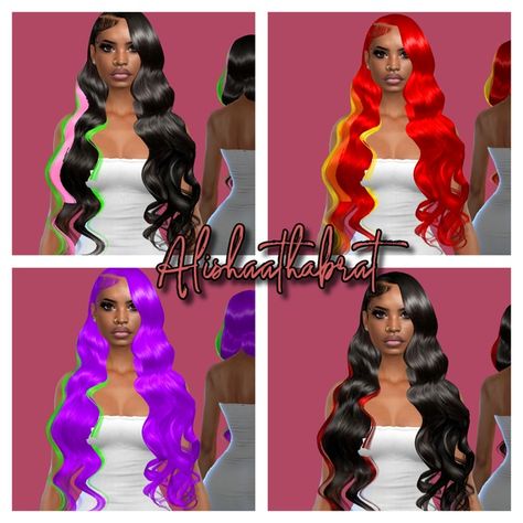 BrandySims Quickweave recolor | Patreon Sims 4 Brandysims, Sims 4 Painting Override, Sims 4 Hair Recolor, Black Sims, Blender Scenes, Sims 4 Poses, 4 Poses, Sims Hair, Sims 4 Cc Finds