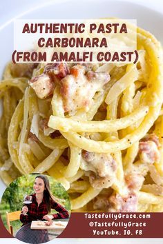 Italian Chicken Carbonara, Food Network Carbonara, Traditional Pasta Carbonara Recipe, Authentic Pasta Carbonara Recipe, Italian Spaghetti Carbonara, Carbonara Suppli Recipe, Pasta Al Carbonara, Carbonara Fettucini Pasta, Best Chicken Carbonara