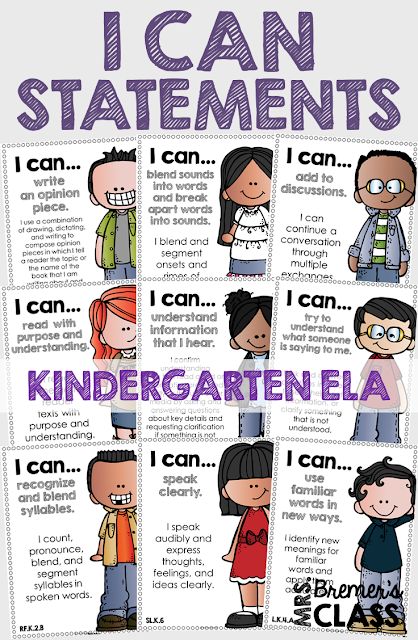 These Kindergarten ‘I Can’ statement charts are perfect to display on an objective board or a focus board! The charts will provide your students with visual reminders about what skills to work on, and keep you, as the teacher, accountable and on track with the learning focus. This pack includes charts for all of the Kindergarten Common Core ELA Standards! #commoncore #icanstatements #kindergarten #icancharts #bulletinboards #classcharts #backtoschool #kliteracy #kindergartenliteracy Objectives Board, Math Template, Reading Strategies Posters, Focus Boards, Common Core Ela, Common Core Kindergarten, Kindergarten Ela, I Can Statements, Math About Me