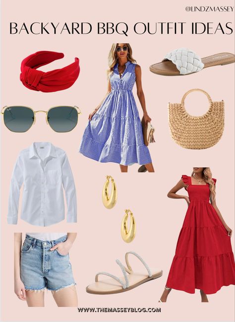 Backyard Bbq Outfit Ideas, Backyard Bbq Outfit, Bbq Outfit Ideas, Bbq Outfit, Bbq Outfits, Backyard Bbq, Neutral Beige, Touch Of Modern, Fourth Of July