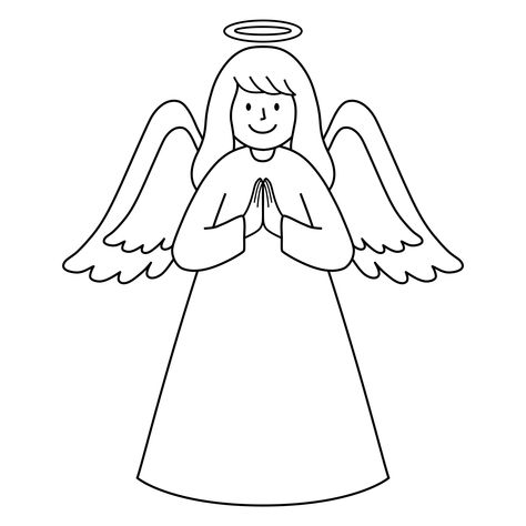 Printable Christmas Angel Crafts Printable Angel Template, Angel Coloring Pages Free Printable, Felt Christmas Ornaments Diy, Angel Template, Women Template, Christmas Ornament Template, Christmas Angel Crafts, Paper Angel, Ornament Template