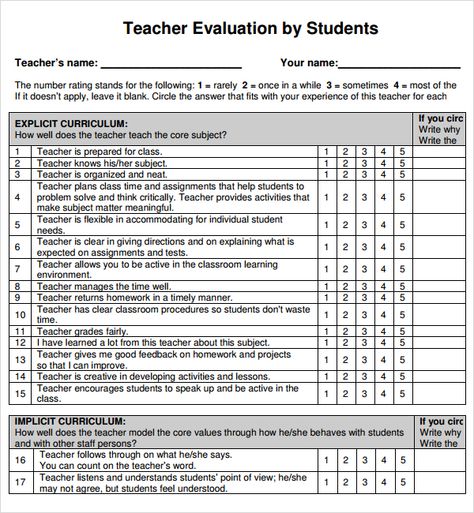 Teacher Evaluation Form for Students Teachers Evaluation Form, Teacher Evaluation Form For Students, Student Feedback For Teachers, Teacher Feedback From Students, Student Evaluation Form, Teacher Evaluation Form, Course Evaluation, Employee Evaluation Form, Student Feedback