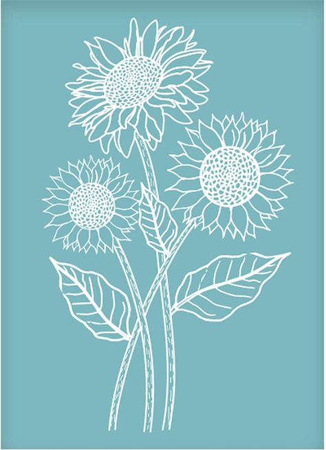 Simple Stencil Patterns, Easy Lino Print Ideas, Greenhouse Sign, Screen Printing Stencil, Pallet Craft, Ethnic Print Pattern, Sunflower Accessories, Lino Printing, Diy Projects Gifts