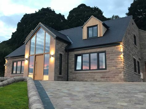 Dormer House, Bungalow Conversion, Bungalow Extensions, Modern Bungalow Exterior, Crittal Windows, Exterior House Remodel, Self Build Houses, Bungalow Renovation, Bungalow Exterior