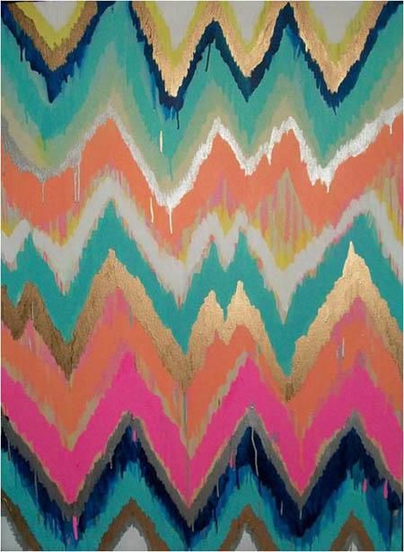 Tenun Ikat, Art And Illustration, Textures Patterns, Painting Inspiration, Zig Zag, Color Inspiration, Diy Art, Wallpaper Iphone, Pixel Art