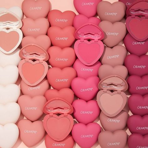 Colour Pop Aesthetic, Colour Pop Blush, Color Pop Makeup Products, Colour Pop Cosmetics, Colour Pop Makeup, Anastasia Makeup, Wallpaper Makeup, Colourpop Blush, Blush Collection