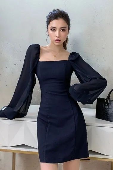 Orcajump – Womens Off-Shoulder Bell Sleeve Wrap Dress with Tie Waist Detail – OrcaJump Store Pencil Dress Casual, Square Neckline Dress, Elegant Bodycon Dress, Side Split Dress, Midi Dress Fall, Casual Party Dresses, Dress Stand, Women Long Sleeve Dress, Elegant Dresses For Women