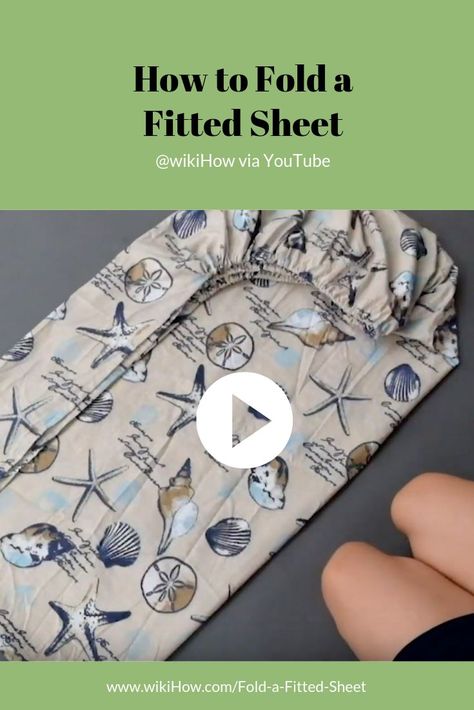 Fold a Fitted Sheet | Folding fitted sheets, Fold bed sheets, Linen closet organization Decor Closet Organization, How To Fold Sheets, Home Decor Closet, Sheet Folding, Closet Organization Hacks, Decor Closet, Folding Fitted Sheets, Folding Towels, How To Fold Towels