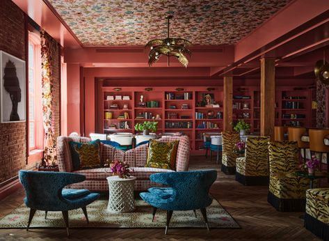 trade account | HOUSE OF HACKNEY Ken Fulk, Library Bar, Colonial Style Homes, Private Club, Nyc Apartment, Interior Photography, Comfy Chairs, Colonial Style, Interior Designers