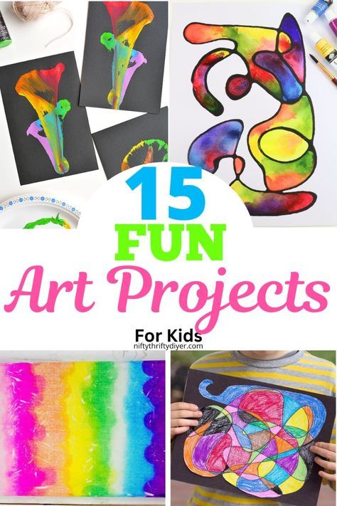 Art Projects for Kids- Discover 15 engaging and creative art projects for kids that will spark their imagination and boost their creativity. These easy and fun DIY activities are perfect for children of all ages and skill levels. From colorful balloon splatter painting projects to black glue abstract art, our list ensures endless artistic fun. These kid-friendly art ideas are ideal for both home and classroom settings. Unleash your child's artistic potential with these amazing art projects for kids today! 3rd Grade Art Show Projects, Crafts For Kids Age 8-12, Visual Arts Ideas, Black Glue Art, Elementary Art Ideas, Summer Art Projects For Kids, Creative Art For Kids, Amazing Art Projects, Fun Art Projects For Kids