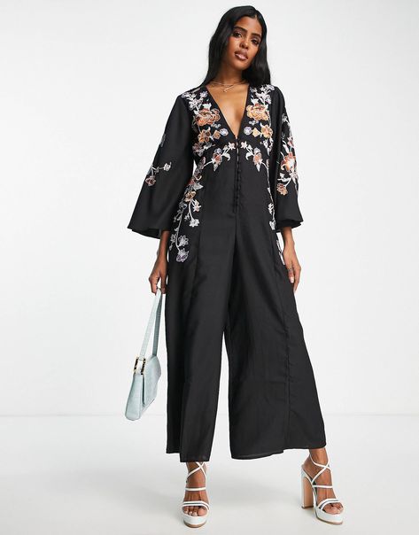 Denim Utility Jumpsuit, Button Up Jumpsuit, Asos Jumpsuit, Womens Black Jumpsuit, Rompers Dressy, Plus Jumpsuit, Wide Leg Romper, Cropped Jumpsuit, Sleeveless Long Dress