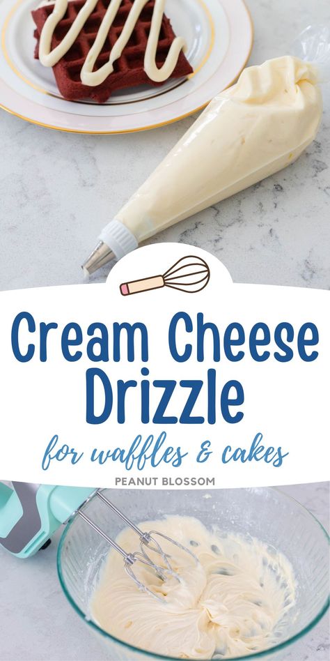 Keep a piping bag filled with this make ahead cream cheese drizzle for last-minute decorating of quick breads, muffins, and simple cakes for the holiday season. My family loves it drizzled over homemade waffles and pancakes for a special holiday breakfast or brunch. It's a travel-friendly dessert to bring to a potluck, don't let the frosting get messed up in the car just pipe it on when you arrive at the party! Easy Party Treats, Brunch Treats, Cream Cheese Drizzle, Carrot Cake Bread, Simple Cakes, Breakfast Vegetables, Cheese Waffles, Party Food Dessert, Family Projects