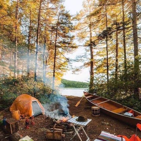 The kind of quarantine I need! 🍁🍃🖤 Camping Inspiration, Camping Vibes, Camp Site, Camping Photography, Camping Aesthetic, Hiking Pictures, Hiking Aesthetic, Survival Camping, Van Camping