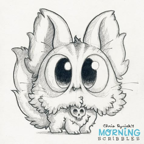 Morning Scribbles, Chris Ryniak, Cute Monsters Drawings, Doodle Monster, Arte Doodle, Monster Drawing, Cute Monsters, Cute Creatures, A Drawing