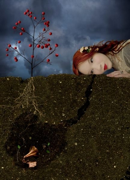 George Santayana, Arte Fantasy, Surreal Art, Art Plastique, Mother Earth, A Tree, Mother Nature, Surrealism, Red Hair