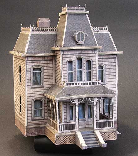 Bloxburg Village, Haunted House Model, Haunted Houses In America, Haunted Mansion Disney, Paper Models House, Haunted Doll, Lego Inspiration, Tiny Village, Disney Haunted Mansion